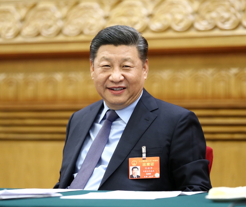 2019年3月10日，習(xí)近平總書(shū)記參加十三屆全國(guó)人大二次會(huì)議福建代表團(tuán)的審議。