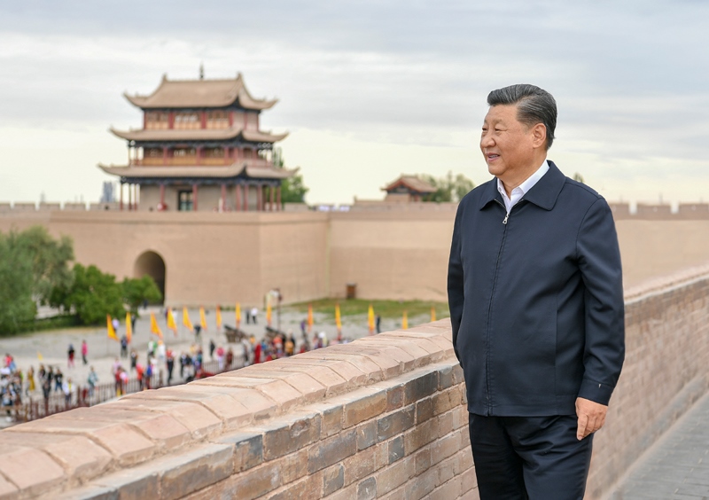 2019年8月20日，習(xí)近平總書記來到嘉峪關(guān)關(guān)城，登上城樓察看關(guān)城整體面貌，聽取河西走廊長城、關(guān)隘歷史文化情況介紹。