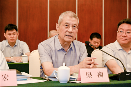 中國林業(yè)生態(tài)作家協(xié)會名譽主席梁衡發(fā)言。主辦方供圖