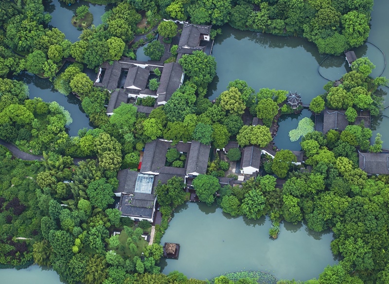 2023年5月11日，浙江杭州，西溪國(guó)家濕地公園。