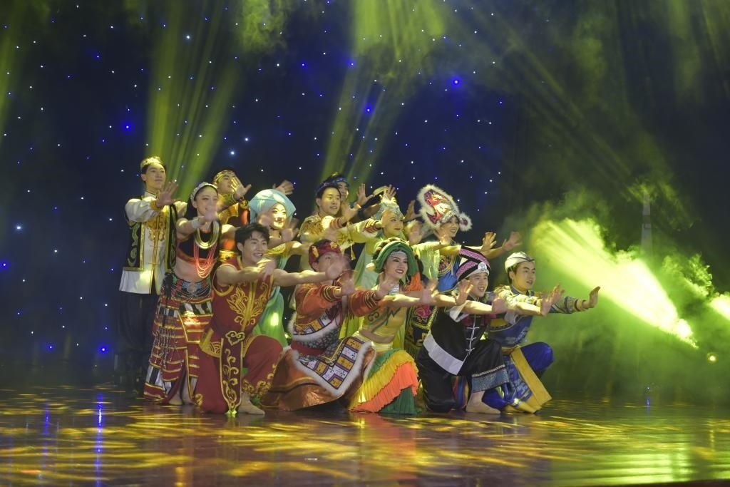 5月27日，演員在柬埔寨金邊真臘歌劇院演出。