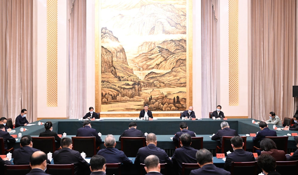  2023年5月17日上午，習近平在西安聽取陜西省委和省政府工作匯報并發(fā)表重要講話。
