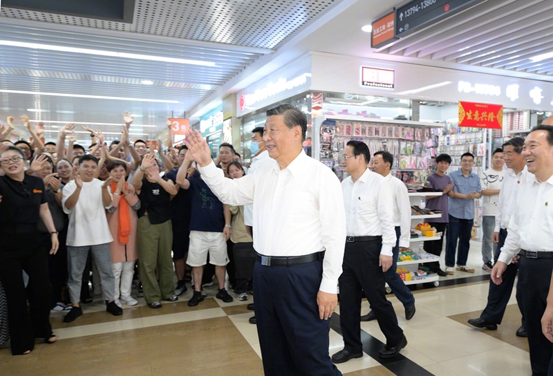 2023年9月20日，習(xí)近平總書記在浙江省金華市考察義烏國(guó)際商貿(mào)城。