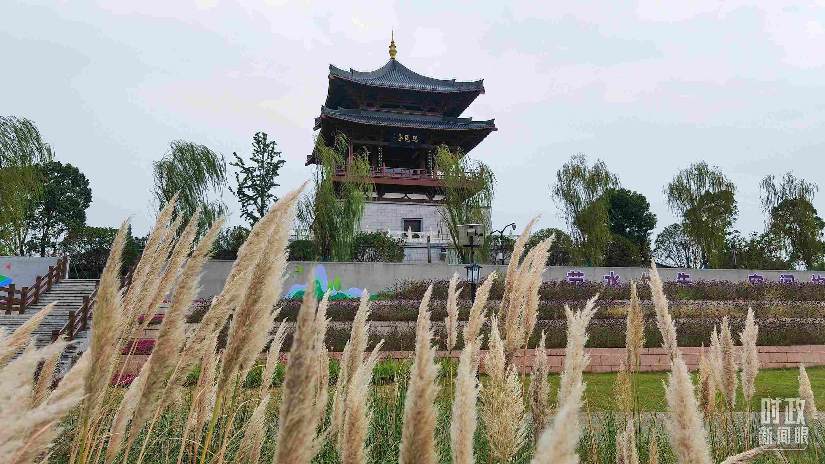△長江國家文化公園九江城區(qū)段。（總臺(tái)央視記者程鋮拍攝）