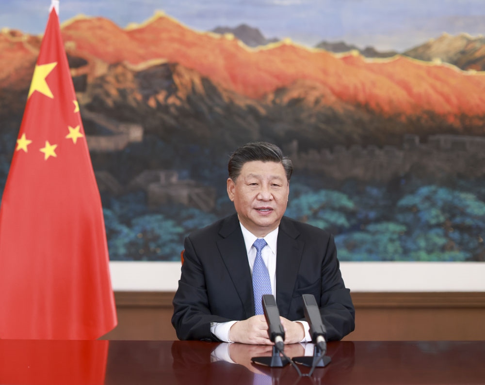 2020年11月27日，習(xí)近平在第十七屆中國－東盟博覽會和中國－東盟商務(wù)與投資峰會開幕式上致辭。