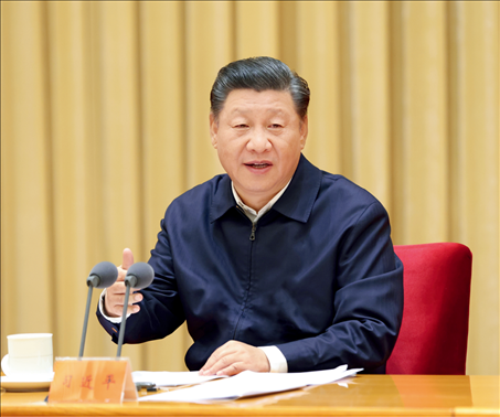 2020年11月16日至17日，中央全面依法治國工作會議在北京召開。中共中央總書記、國家主席、中央軍委主席習(xí)近平出席會議并發(fā)表重要講話。圖/新華社記者 龐興雷 攝