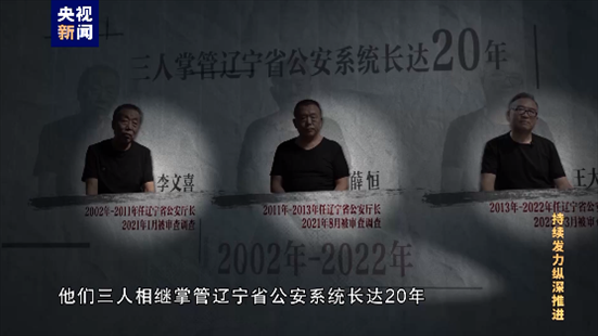 △李文喜、薛恒、王大偉在2021至2022年間先后落馬。