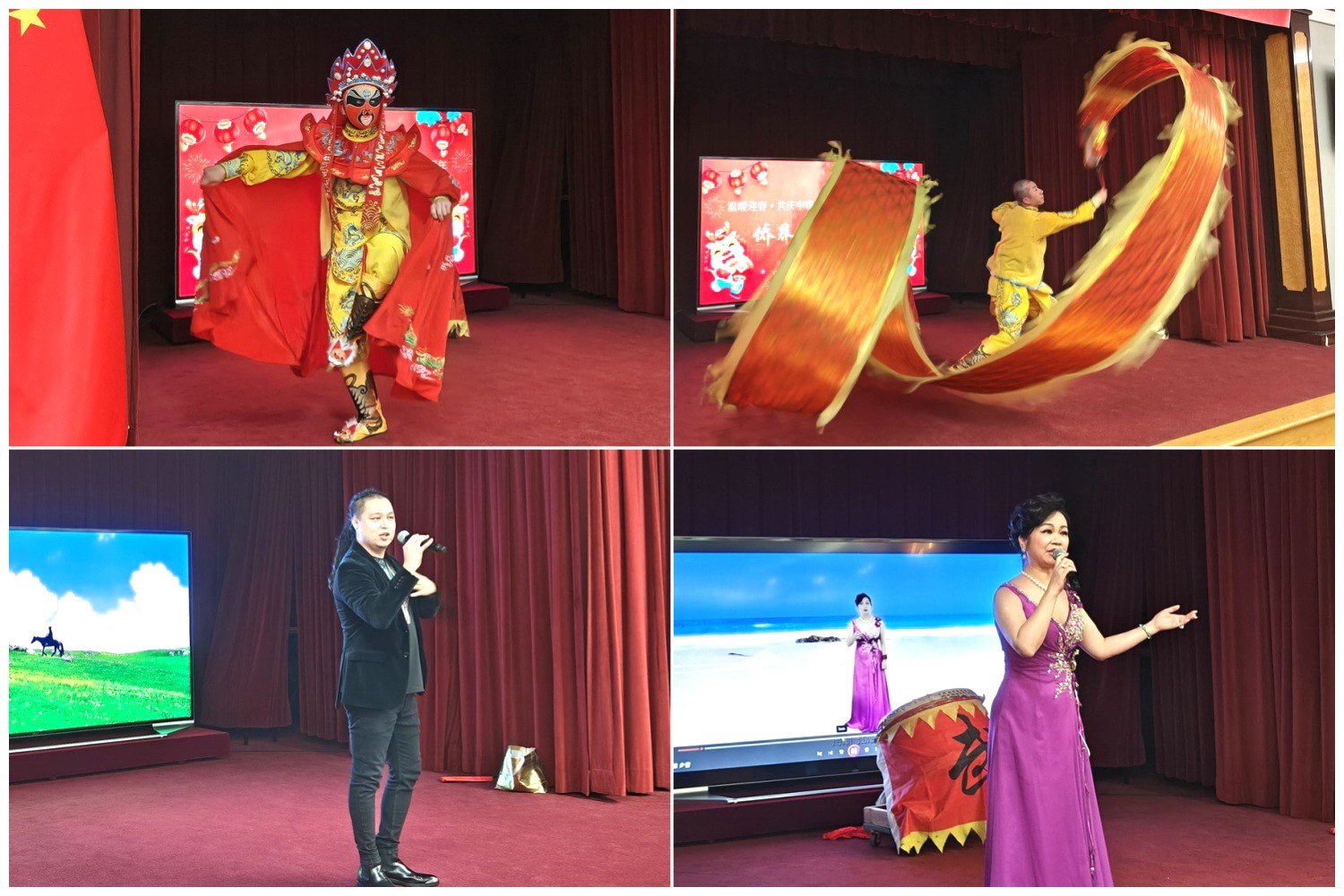 當?shù)貎S界知名演員獻上精彩演出。主辦方供圖