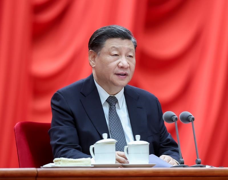 △2023年4月3日，學習貫徹習近平新時代中國特色社會主義思想主題教育工作會議在北京召開。習近平總書記出席會議并發(fā)表重要講話。