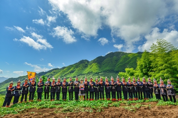景寧渤海鎮(zhèn)安亭村畬歌嘹亮。供圖 共享聯(lián)盟·景寧