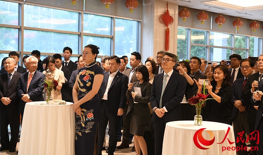 招待會(huì)現(xiàn)場(chǎng)。人民網(wǎng) 李帆攝