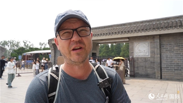 圖為德國籍游客安德烈亞斯·西伯特。人民網(wǎng)記者 吳超嵐攝