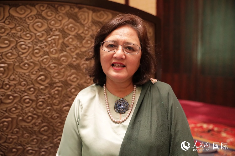 馬來西亞高教部高教司司長阿茲琳達(dá)接受人民網(wǎng)采訪。人民網(wǎng) 王婧攝