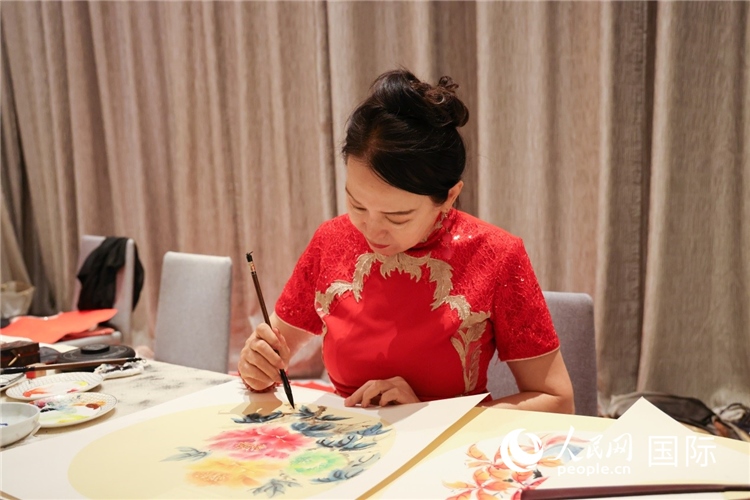 中國(guó)傳統(tǒng)文化展示。人民網(wǎng)記者任皓宇攝