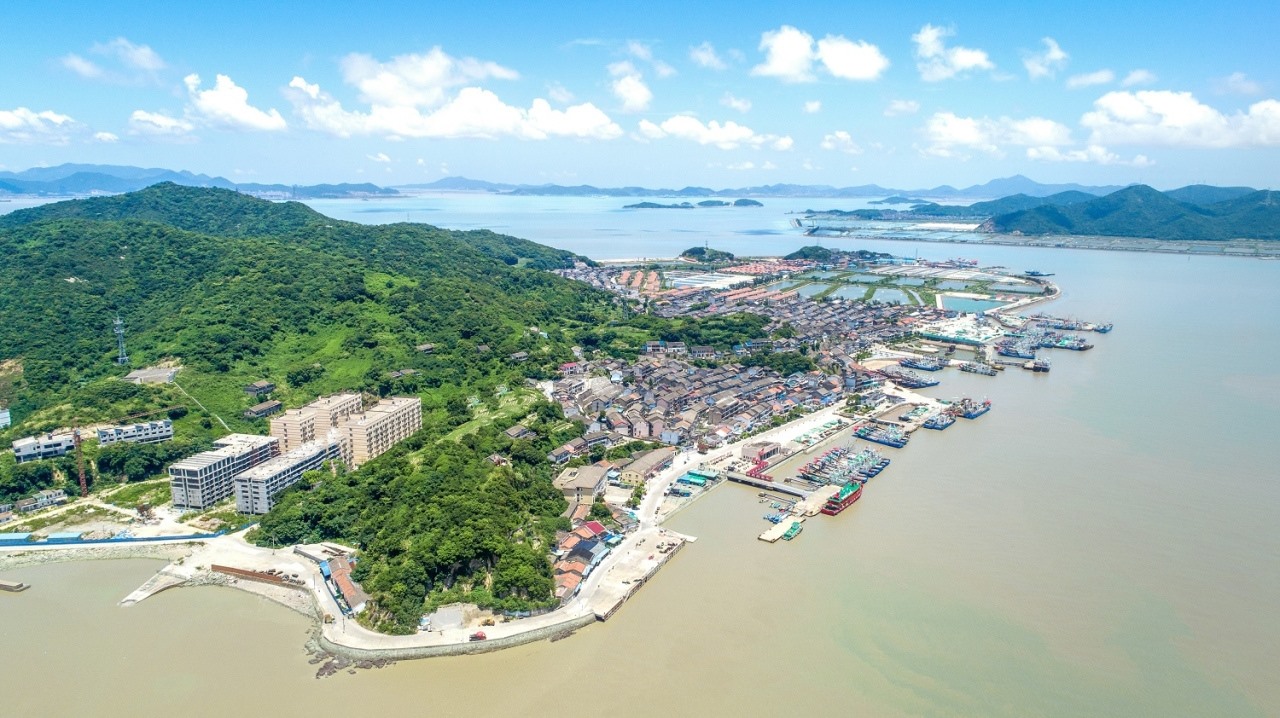 航拍視角看今日螞蟻島。螞蟻島管委會供圖