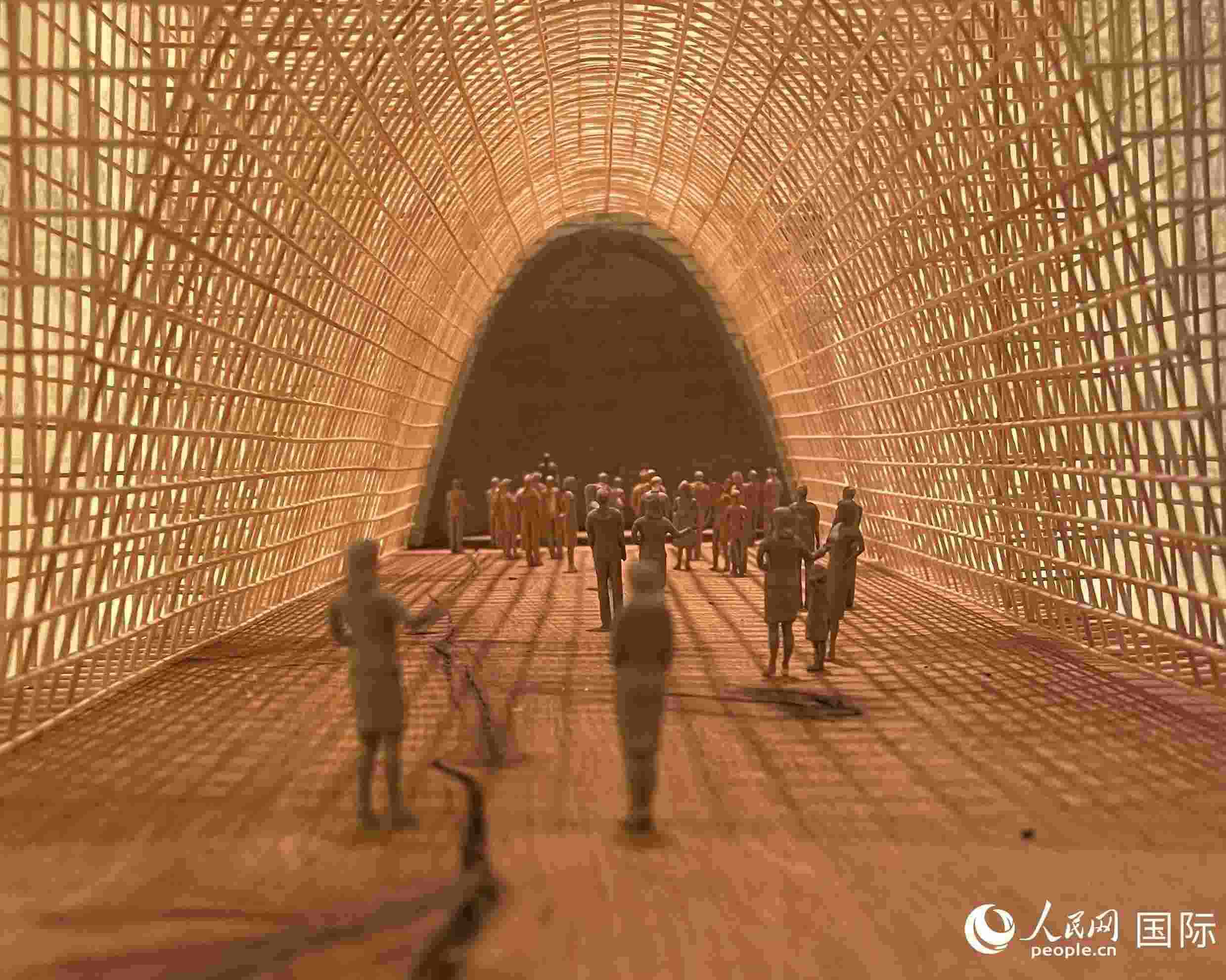 作品模型。人民網(wǎng) 鄭蘅夏攝