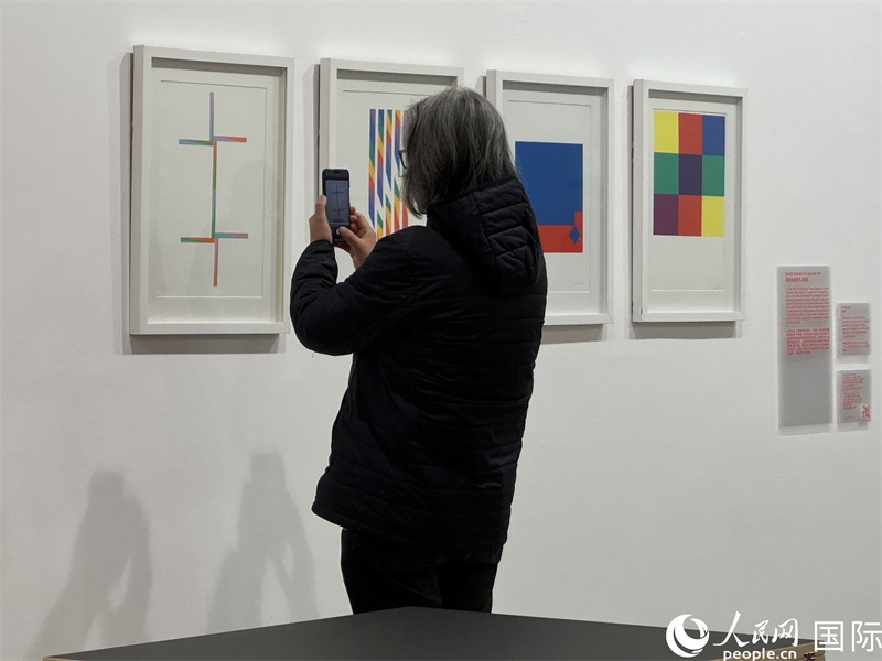 11月8日，觀眾在“瑞士經(jīng)典設(shè)計(jì)展”作品前駐足欣賞。人民網(wǎng) 謝瑩攝 
