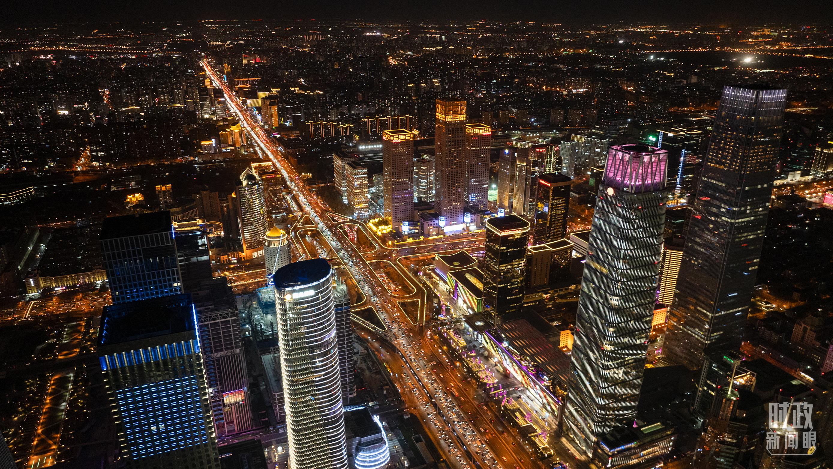 △北京CBD（中央商務(wù)區(qū)）。（總臺(tái)記者郭增浩拍攝）