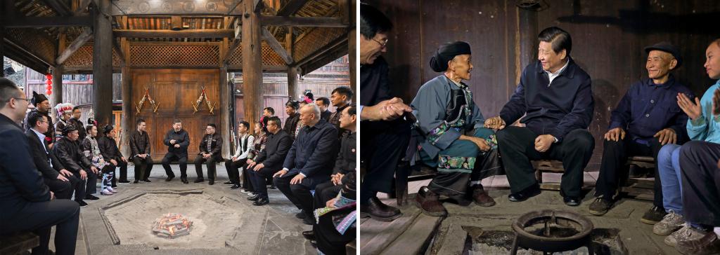 左圖由新華社記者謝環(huán)馳拍攝；右圖由新華社記者蘭紅光拍攝。