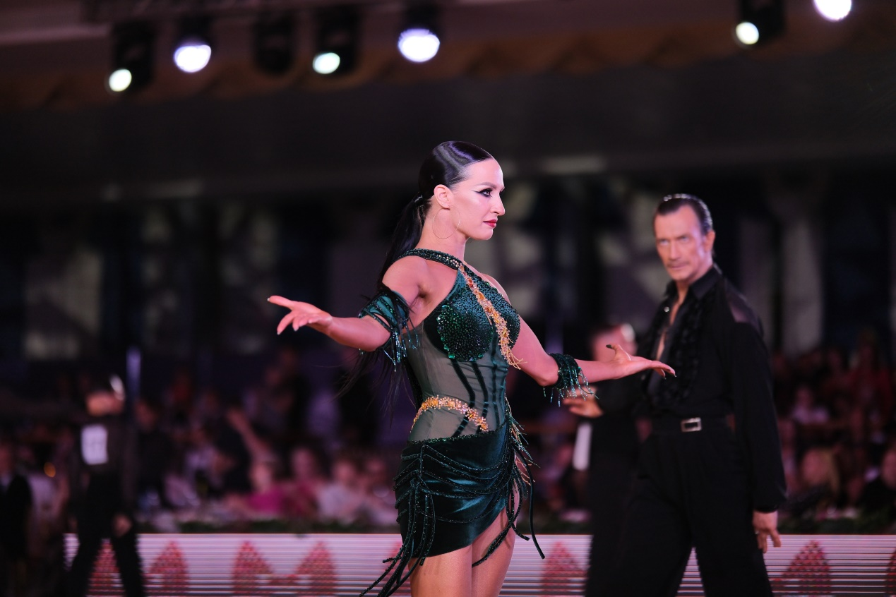 第七屆“克里姆林宮杯”國標舞錦標賽現(xiàn)場。于子恒攝