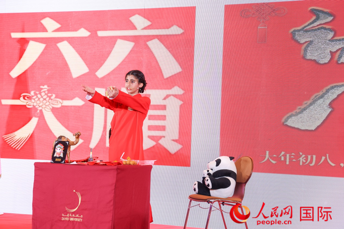 快板表演。人民網(wǎng)記者任皓宇攝